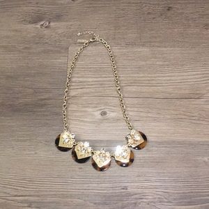THE LIMITED Leopard statement necklace